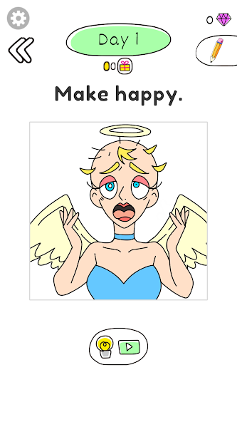 Draw Happy Angel :drawing apps 