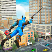 Flying Miami Rope Hero Vice 3D