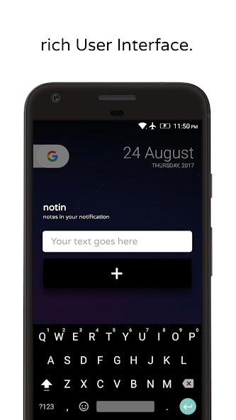 notin - notes in notification