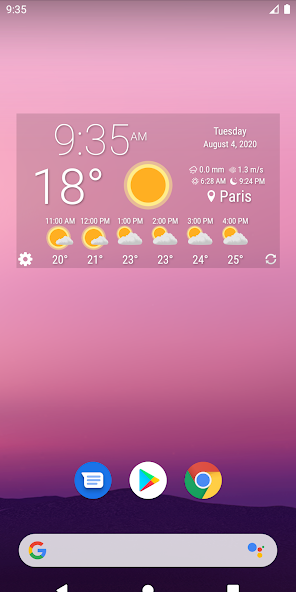 Simple Time & Weather Widget