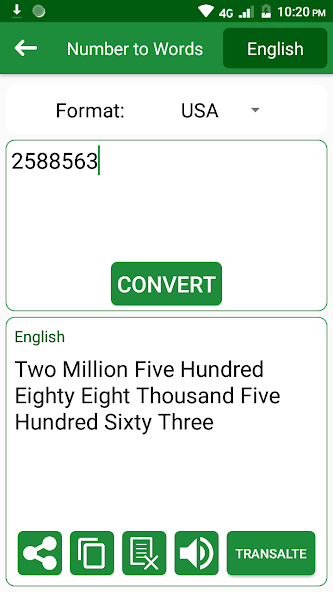 Numbers to Words Converter