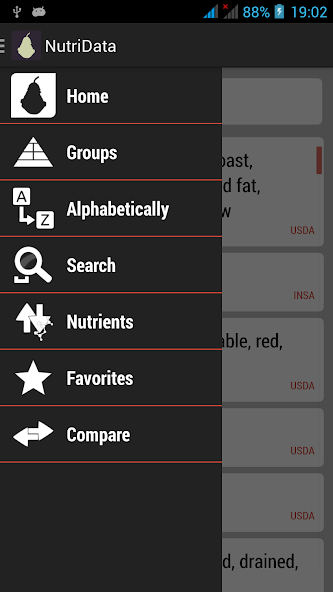 NutriData Nutrition & Calories