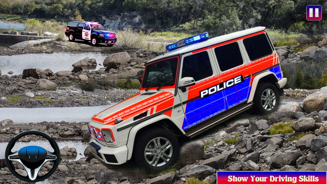 Offroad Police Car Driving Simulator Game 