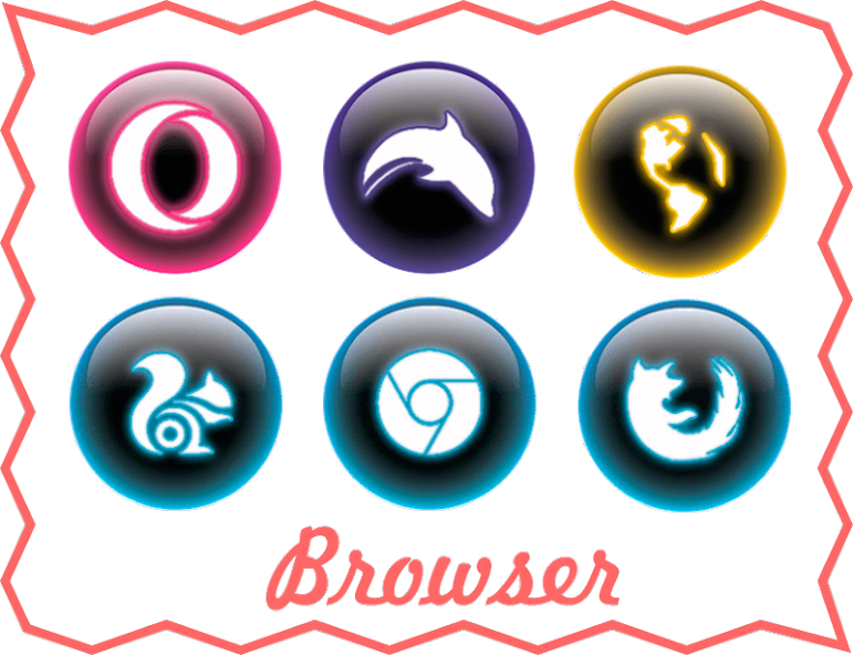 Glass Neon - Icon Pack