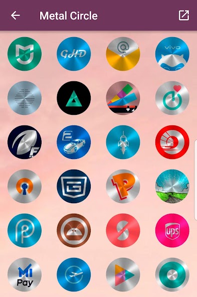 Metal Circle - Icon Pack