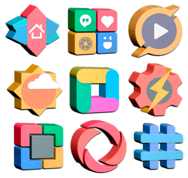 Real3D - Icon Pack