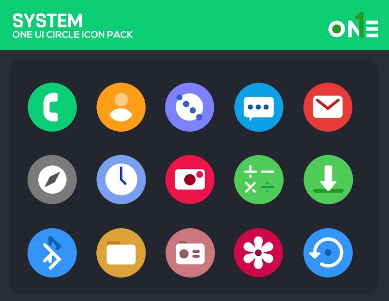 OneUI Circle Icon Pack