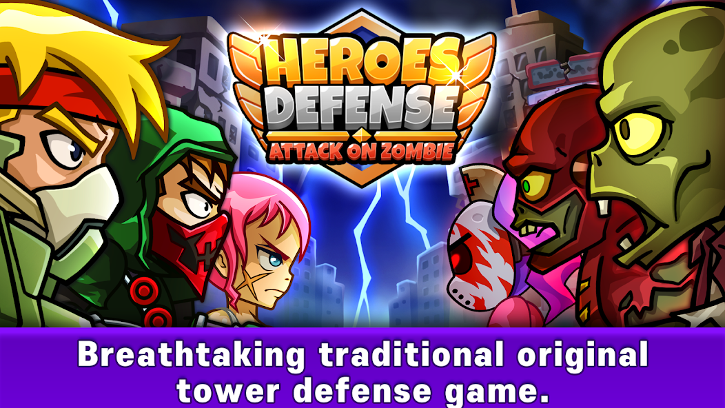 Heroes Defense: Attack Zombie 