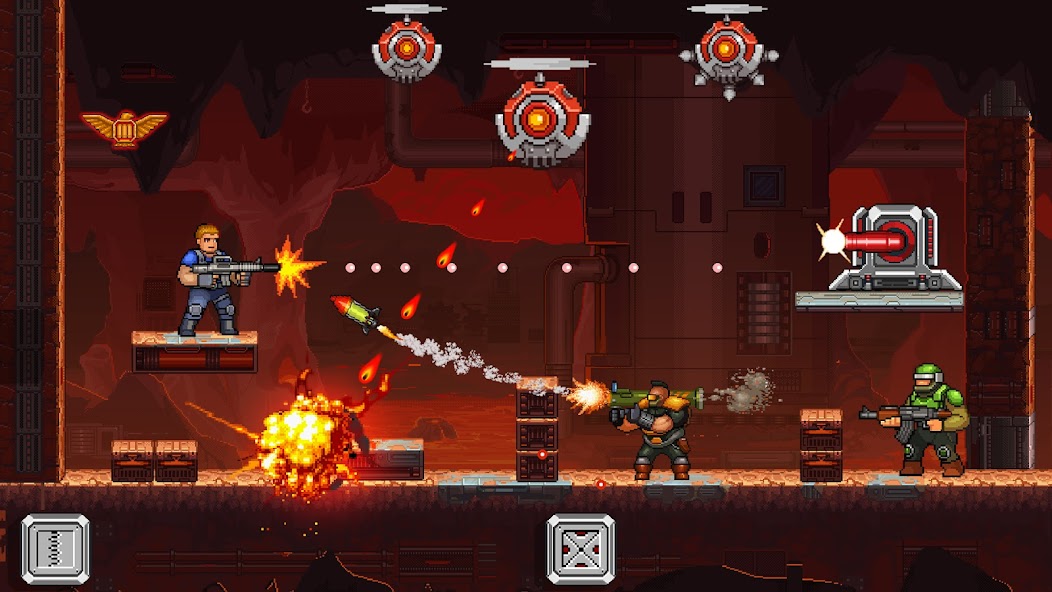 Gun Force Side-scrolling Game