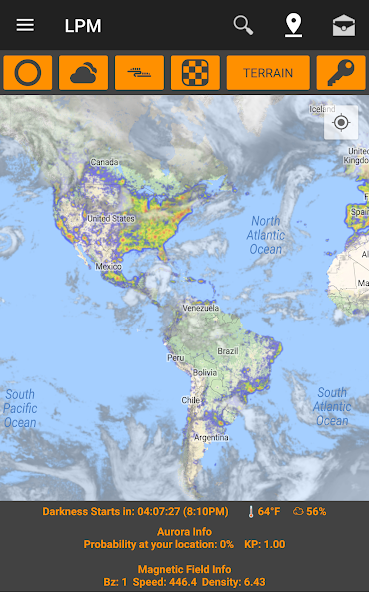 Light Pollution Map - Dark Sky