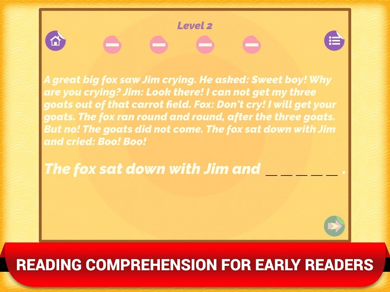 Reading Comprehension Kids App 