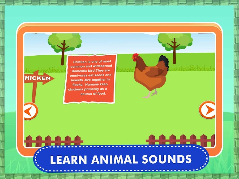 Farm Animals Sounds Kids Game - Animal Noises Quiz 