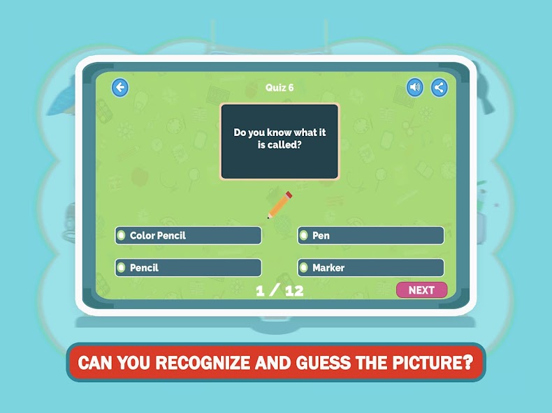 Guess The Picture Quiz Games - Guess Word Kids App 