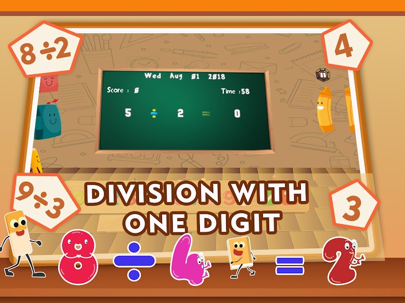 Math Division Games For Kids - Dividing Quiz App 