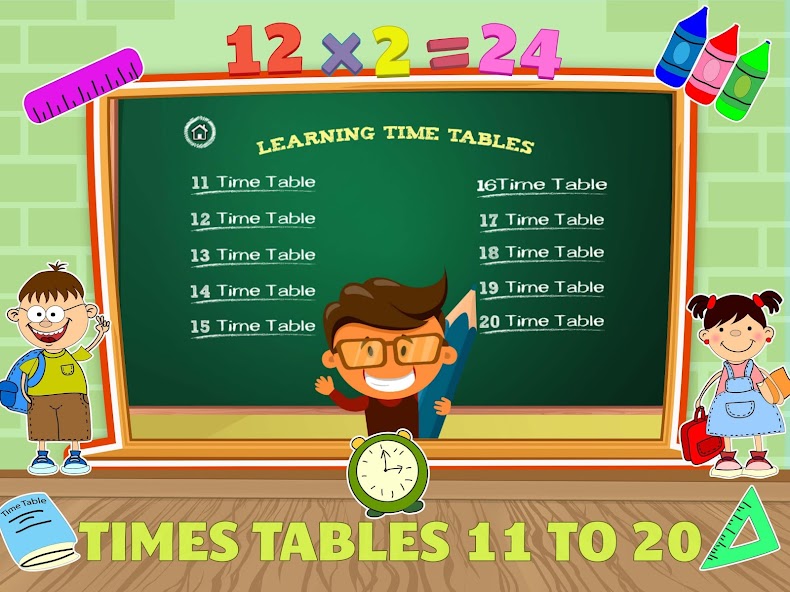 Math Times Tables Kids Games 