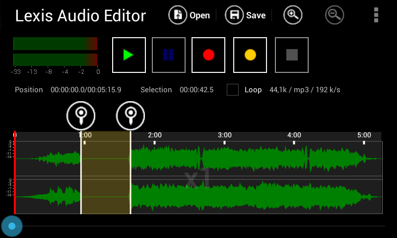 Lexis Audio Editor