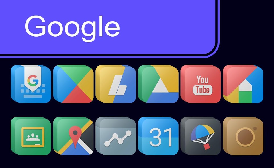 Pixel Cubic 3D - Icon Pack