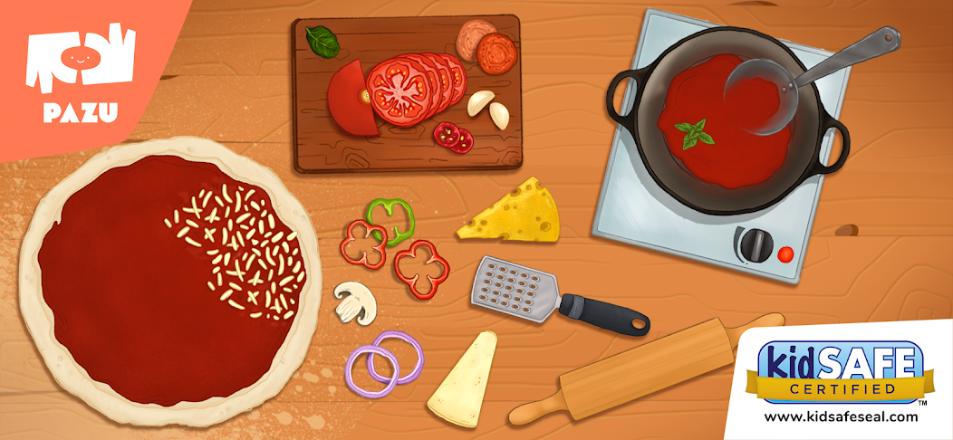 Pizza maker cooking games 