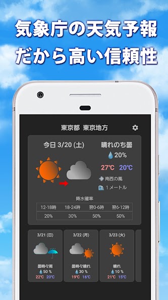 気象庁の天気予報  天気アプリ