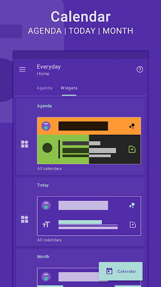 Everyday | Calendar Widget