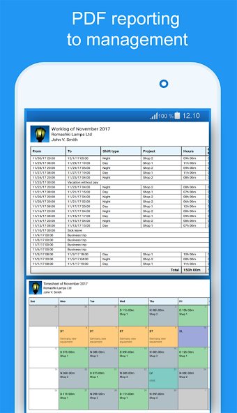 Express Worklog - timesheet, w