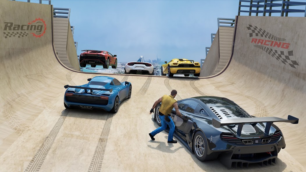 Mega Car Stunt Race 3D Game 