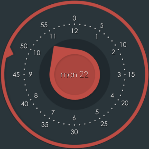 Flat Watch Face