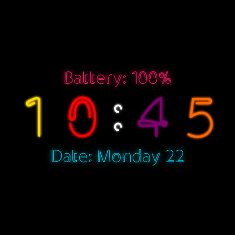 Neon Watch Face