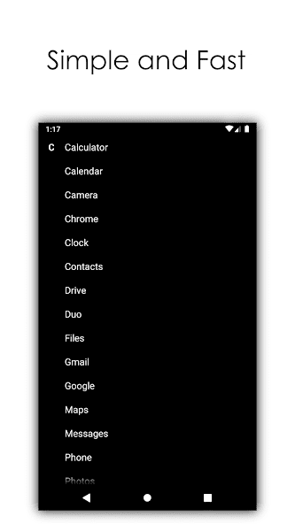 Black Launcher - Simple and Battery Friendly