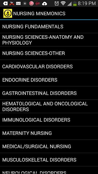 NURSING MNEMONICS