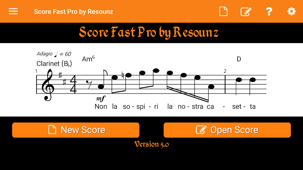 Score Fast Pro: compose, notat