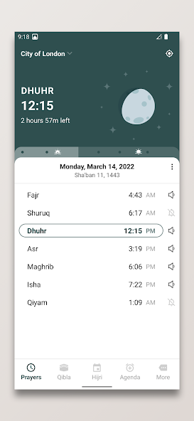 Prayer Times and Qibla