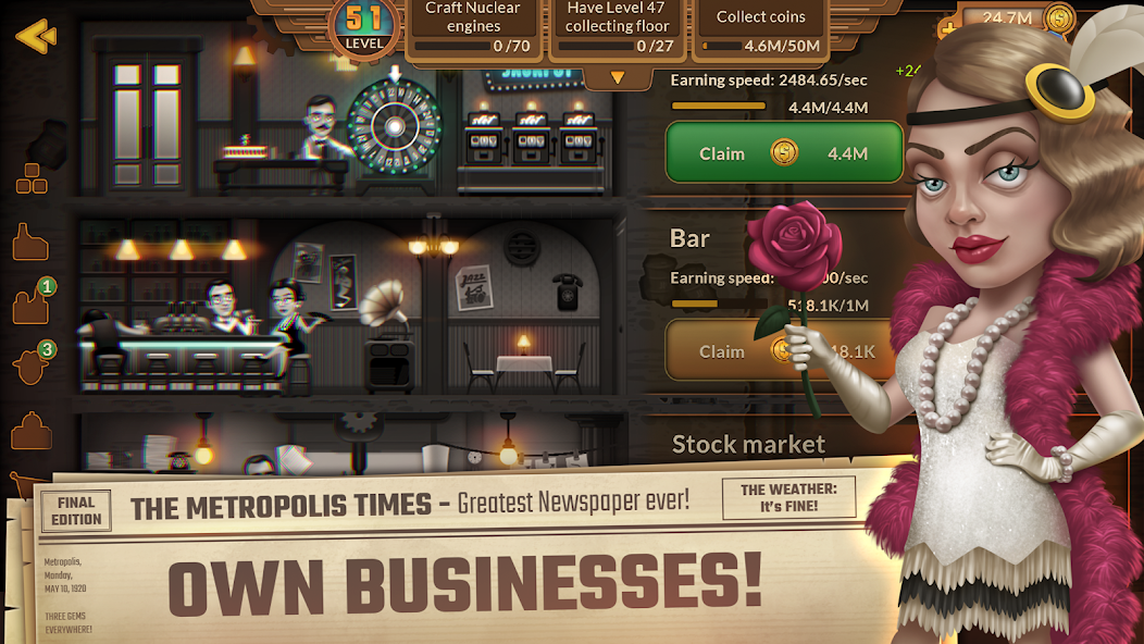 Metropolis Tycoon: Mining Game 