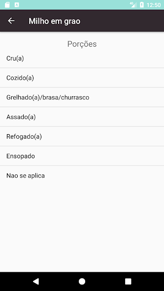 Medidas Caseiras de Alimentos