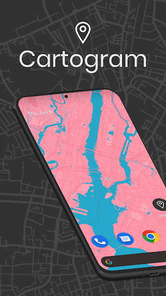 Cartogram - Live Map Wallpaper