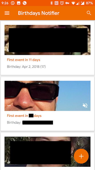 Birthdays Notifier