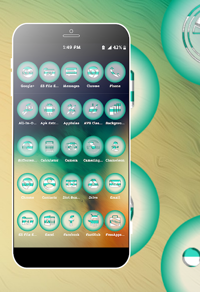 Clear Teal Icons Pack