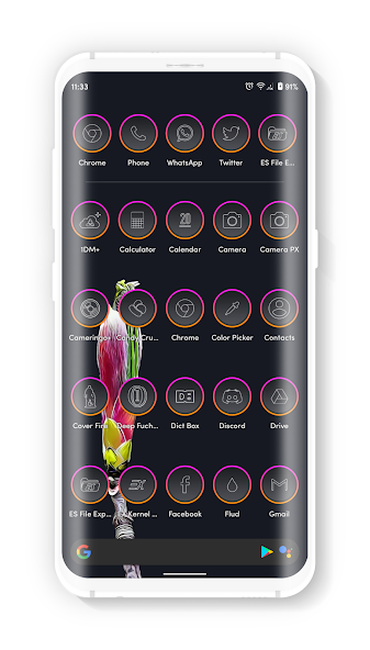 Deep Fuchsia Icons Pack