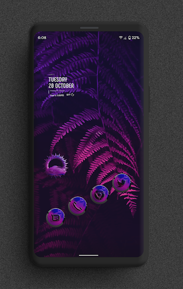 Spatter Purple Icons Pack