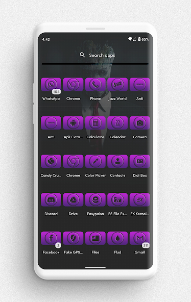 Storm Purple Icons Pack