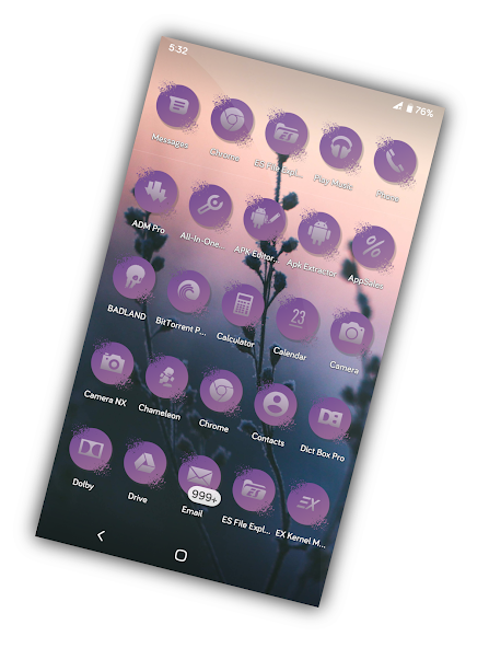 Violet Flow Icons Pack