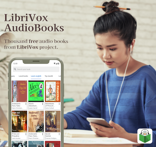 LibriVox: Audio bookshelf