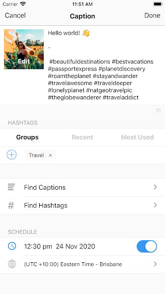 PREVIEW - Plan your Instagram