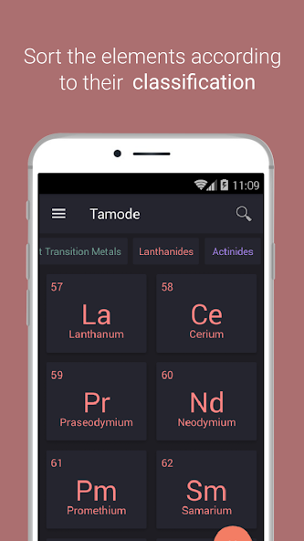 Periodic table Tamode Pro