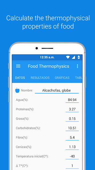 Thermophysical properties food