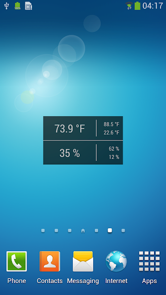 Temperature / Humidity Widget