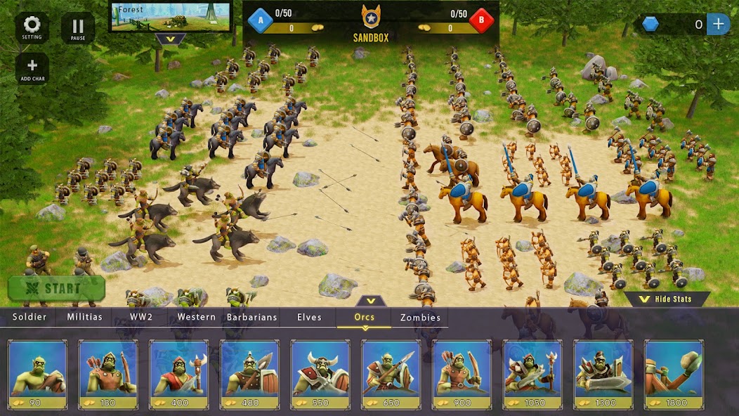 Epic War Simulator Battle Game 