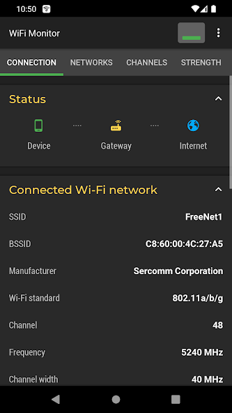 WiFi Monitor: network analyzer