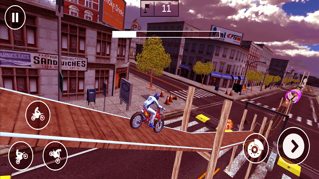 Superhero Bike Stunt Racing