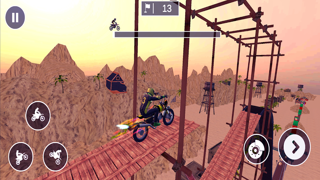 Superhero Bike Stunt Racing